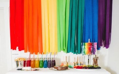 Inexpensive, Big Impact Party Decor: DIY Crepe Paper Banners