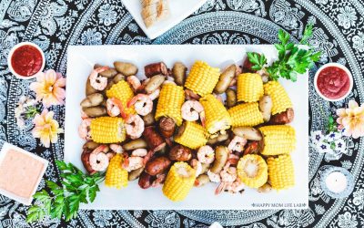 Low Country Boil with Creamy Cocktail Dipping Sauce