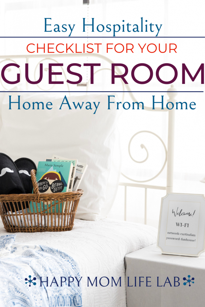 a welcome arrangement in your new guest space